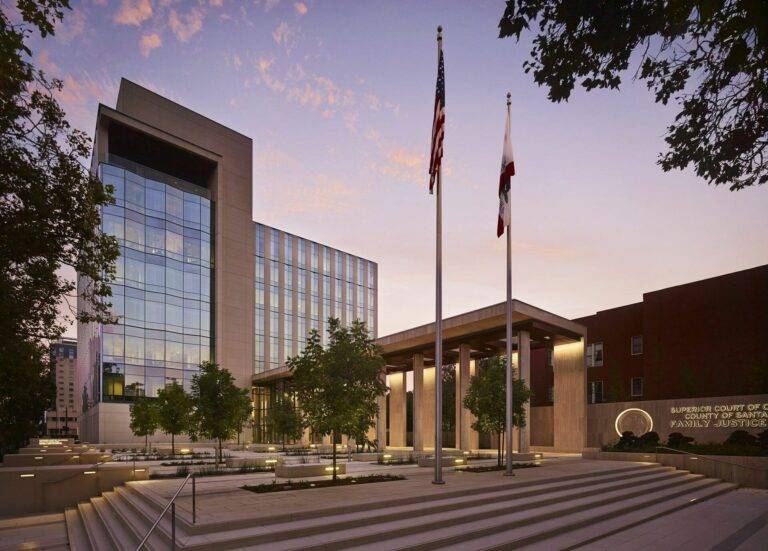 Santa Clara County Family Court building where divorce cases are filed