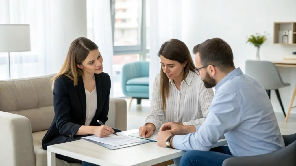 Group of adults gathered around a table discussing estate planning documents in San Jose.