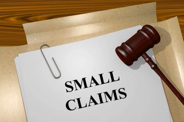 Small claims lawsuit folder with a gavel symbolizing legal help and document preparation in San Jose.