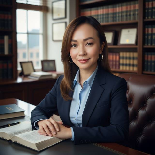 Professional woman in office setting.