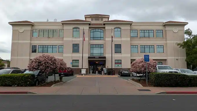 Contra Costa County Clerk-Recorder building exterior in Martinez where TrustPoint files grant quitclaim and trust transfer deeds same day