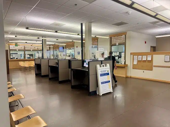 Contra Costa County Clerk-Recorder office interior in Martinez where TrustPoint electronically records property deed transfers