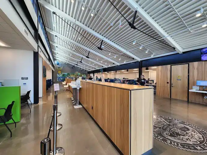 San Diego County Assessor Recorder Clerk office interior public counter on Pacific Highway in downtown San Diego