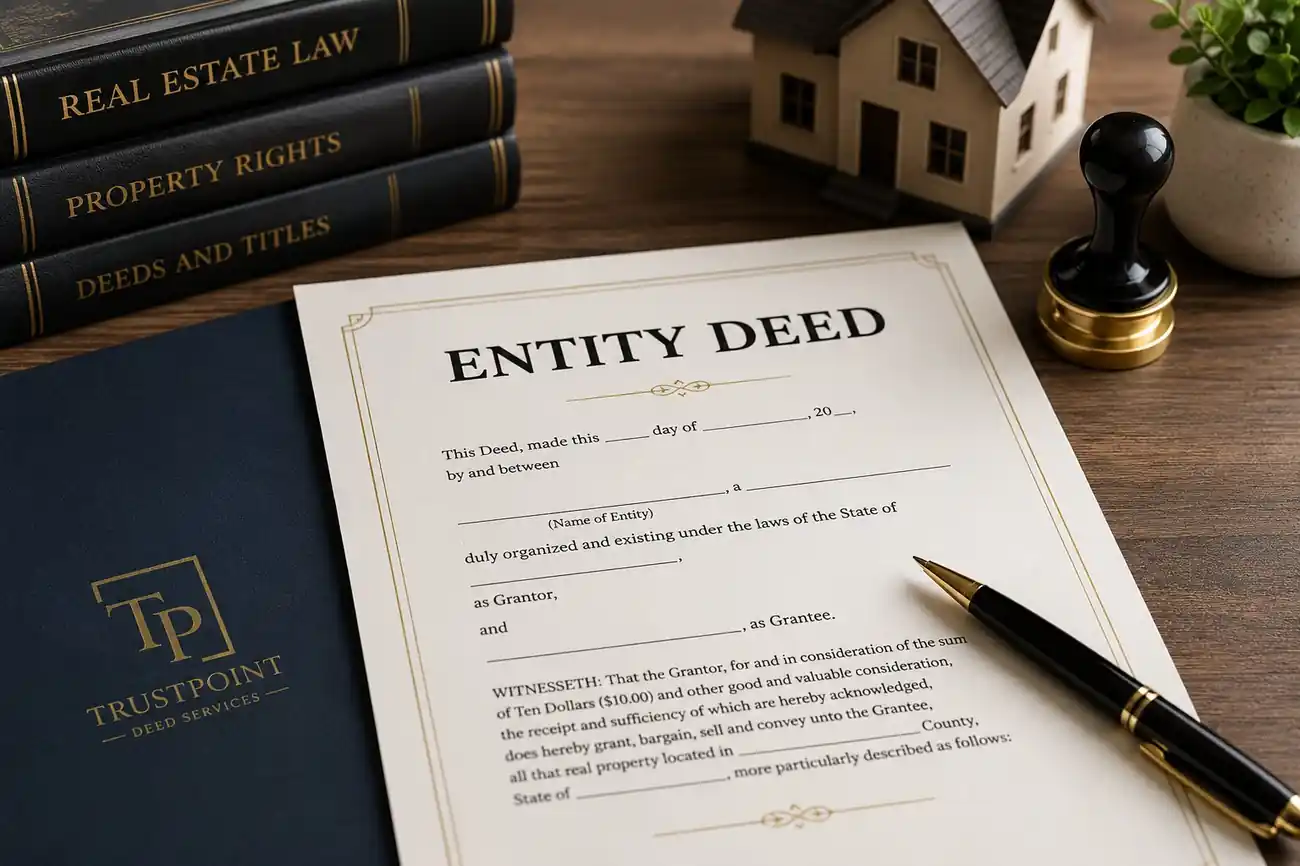 TrustPoint Entity Deed document prepared for California LLC and Corporation property transfer